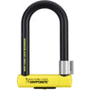 Black and yellow U-shaped lock with 'New York Lock Diamond' and 'Kryptonite' branding on a white background.
