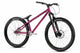 Purple/pink dirt-jump mountian bike on white background
