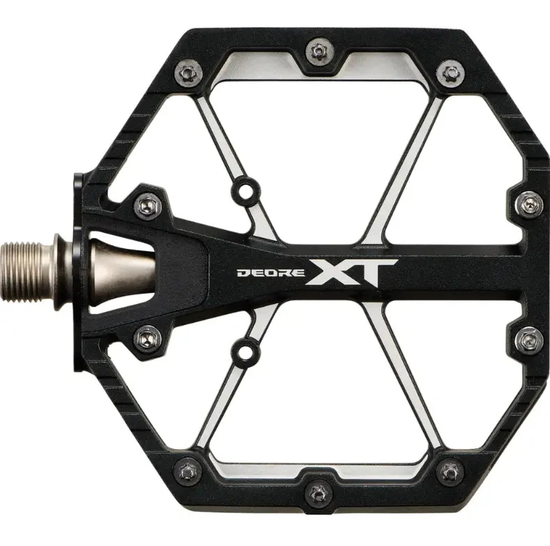 xt flat pedals Shimano PD-M8240 Deore MTB legofrisur 100% 50027-00015 100 Percent Color:Matte White; Prizm Torch Iridium providing a secure and
